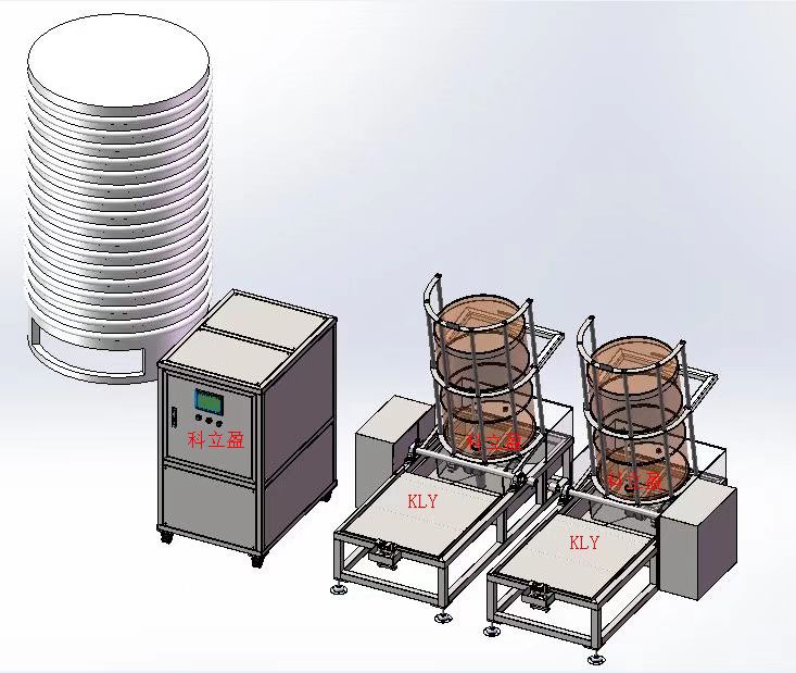 KLY Twin position 200L barrel and drum cleaning machine