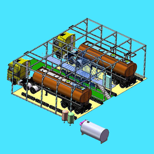RTSC Automatic Cleaning System for tanker truck
