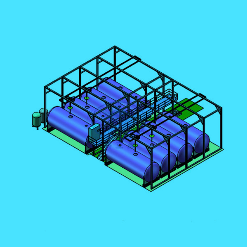 Automatic cleaning equipment for ISO tank